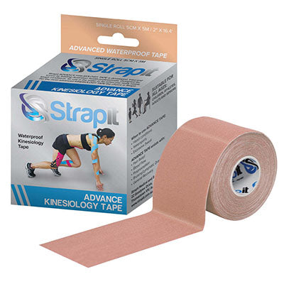 Strapit Advance Kinesiology Tape, 2 in x 5.5 yds, Tan