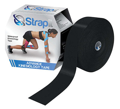 Strapit Advance Kinesiology Tape, 2 in x 34 yds, Black