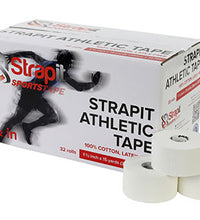 Strapit Athletic Tape, 1.5" (38 mm) Roll, Box of 32
