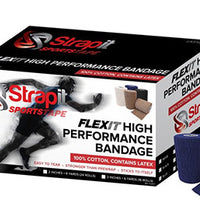 Strapit Flexit Cohesive Prewrap, 2 in x 6 yrd Roll, Case of  24 Rolls, Navy Blue