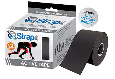 Strapit Activetape V2 with Memory Fabric, 3 in x 5.5 yds, Black