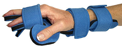 Comfy Splints, Comfyprene Hand Separate Finger Splint, Adult, Light Blue, Right