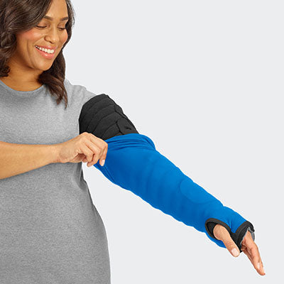 Tribute Wrap, Sleep Sleeve MCP to Axilla (UE-BG), Medium, Regular, Blue