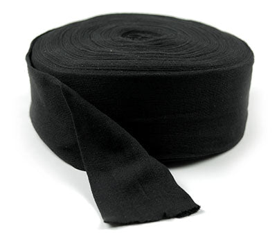 CanDo Black Polyester Stockinette - 4" x 25 yard