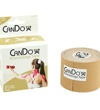 CanDo Kinesiology Tape, 2" x 16.5 ft, Beige, 10 Rolls