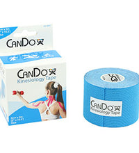 CanDo Kinesiology Tape, 2" x 16.5 ft, Blue, 10 Rolls