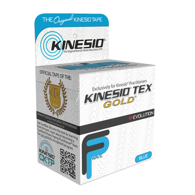 Kinesio Tape, Tex Gold FP, 2" x 5.5 yds, Blue, 1 Roll