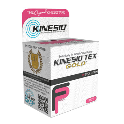 Kinesio Tape, Tex Gold FP, 2" x 5.5 yds, Red, 1 Roll