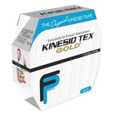 Kinesio Tape, Tex Gold FP, 2" x 34 yds, Blue, Bulk Roll