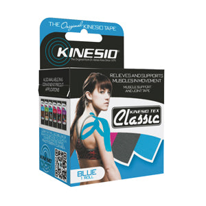 Kinesio Tape, Tex Classic, 2" x 4.4 yds, Blue, 6 Rolls