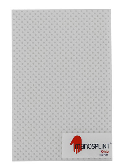 Manosplint Ohio Perf White 3/32" x 18" x 24" 15% Perf White, 1 sheet