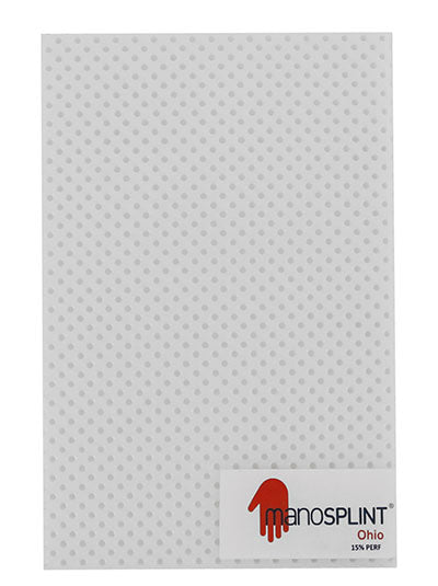 Manosplint Ohio Perf White 3/32" x 12" x 18" 15% Perf White, 1 sheet