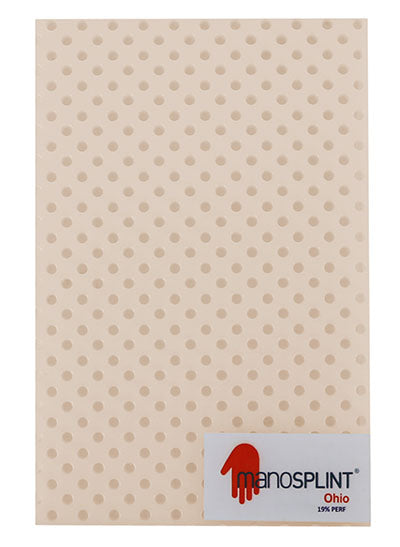 Manosplint Ohio S Perf 1/8" x 12" x 18" 19% Perf Beige, 1 sheet