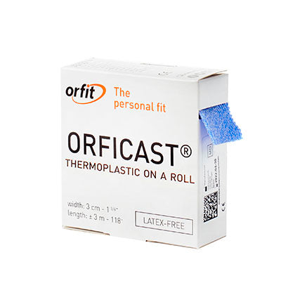 Orficast Thermoplastic Tape, 1" x 9', Blue, Case of 12