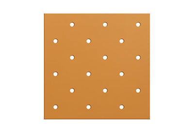 Orfit Colors NS, 18" x 24" x 1/8", mini perforated 3.5%, gold, metallic