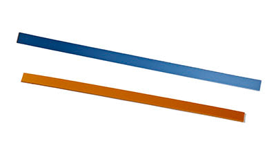 Orfit Strips, 18" x 4/5" x 1/8", 5 pcs. Gold and 5 pcs. Atomic Blue, wide