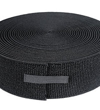 2" elastic loop material, 10 yard, black