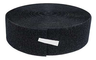 2" loop material, 10 yard, black