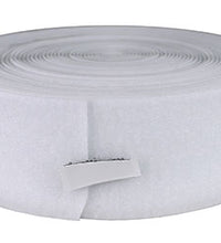 2" loop material, 10 yard, white