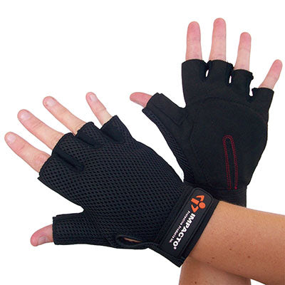 Impacto Carpal Tunnel Glove, Synthetic, Half Finger, Medium