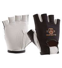 Impacto Anti-Impact Glove, Nylon Lycra with Pearl Leather, Half Finger, X-Small