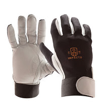 Impacto Anti-Impact Glove, Nylon Lycra with Pearl Leather, Full Finger, X-Small