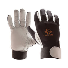 Impacto Anti-Impact Glove, Nylon Lycra with Pearl Leather, Full Finger, X-Small