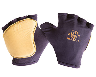 Impacto Anti-Impact Glove, Nylon Lycra with Grain Leather, Fingerless, X-Small