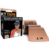 KT TAPE, Uncut 2" x 16', Beige, Set of 4 Rolls