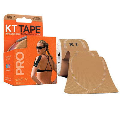 KT TAPE PRO, Precut 2" x 20', Beige