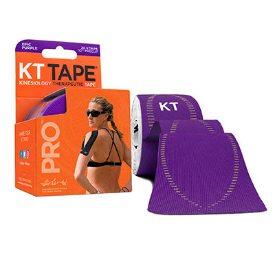 KT TAPE PRO, Precut 10" Strip (20 each), Epic Purple