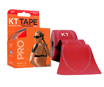 KT TAPE PRO, Precut 10" Strip (20 each), Rage Red