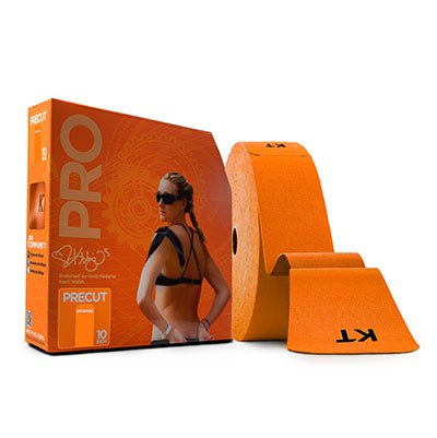 KT TAPE PRO, Precut 10" Strip (150 each), Blaze Orange