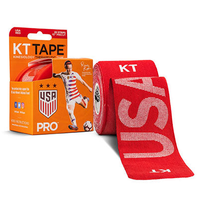 KT TAPE PRO, Precut 10" Strip (20 each), USA Red