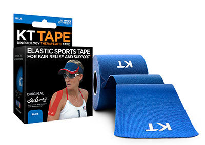 KT TAPE Cotton, Precut 10" Strip (20 each), Blue