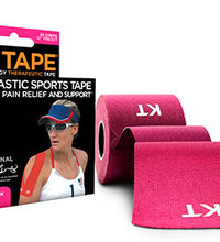 KT TAPE Cotton, Precut 10" Strip (20 each), Pink