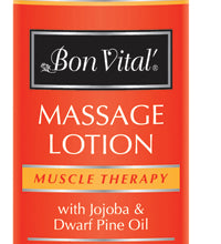 Bon Vital Muscle Therapy Massage Lotion - 8 oz with Pump - Case of 12