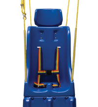 Full support swing seat with pommel, head and leg rest, small (child), with rope