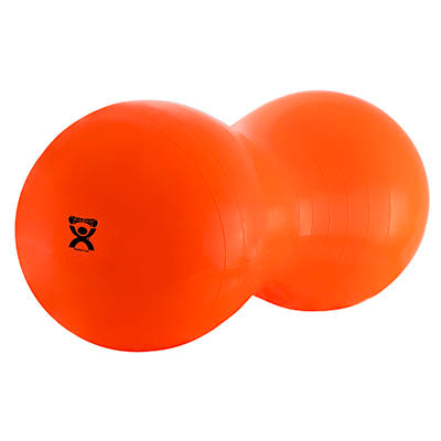 CanDo Inflatable Exercise Saddle Roll - Orange - 20" Dia x 39" L (50 cm Dia x 100 cm L)