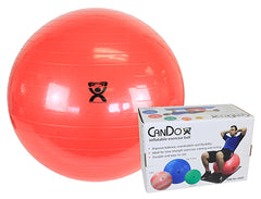 CanDo Inflatable Exercise Ball - Red - 30