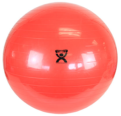 CanDo Inflatable Exercise Ball - Red - 30" (75 cm)