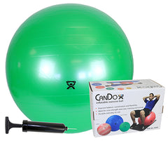 CanDo Inflatable Exercise Ball - Economy Set - Green - 26