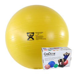 CanDo Inflatable Exercise Ball - ABS Extra Thick - Yellow - 18