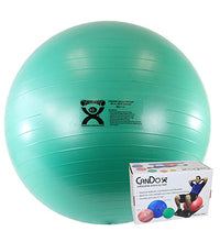 CanDo Inflatable Exercise Ball - ABS Extra Thick - Green - 26" (65 cm), Retail Box