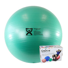 CanDo Inflatable Exercise Ball - ABS Extra Thick - Green - 26