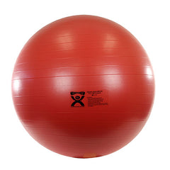 CanDo Inflatable Exercise Ball - ABS Extra Thick - Red - 30