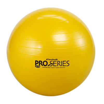 TheraBand Inflatable Exercise Ball - Pro Series SCP - Yellow - 18" (45 cm), Retail Box