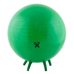 CanDo Inflatable Exercise Ball - with Stability Feet - Green - 26