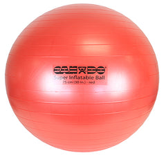 CanDo Inflatable Exercise Ball - Super Thick - Red - 30