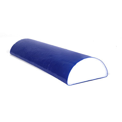 CanDo Foam Roller - PE foam, Blue TufCoat Finish - 4" x 12" - Half-Round